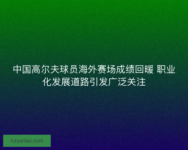 中国高尔夫球员海外赛场成绩回暖 职业化发展道路引发广泛关注 中国高尔夫球员海外赛场成绩回暖 职业化发展道路引发广泛关注